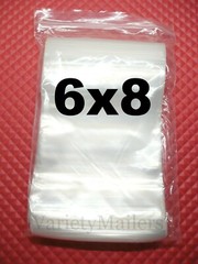 200 Reclosable Storage Bags 6”x 8” Clear 1.4 Mil Pint Size Seal-Top Baggies