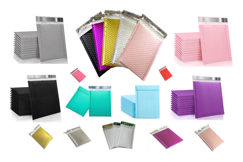 POLY BUBBLE MAILERS COLORS HIGH QUALITY SIZE 4×7” 5×7” 6×9” 8X11”