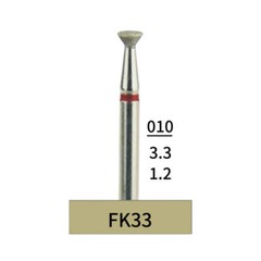 10-100×Dental Lab HP Diamond Bur FK33 Electroplated Fine Grit For Grind Zirconia