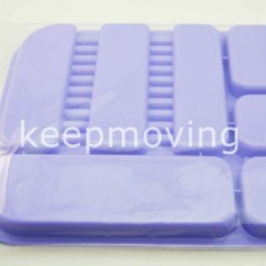 Autoclavable Sterilized Dental 135°C Plastic Divided Separate Tray Purple