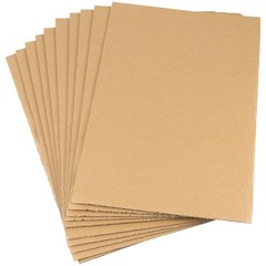 200 Pack 6 x 4 Inch Brown Corrugated Cardboard Sheets, 1.5mm Thick Corrugated…