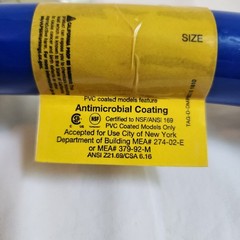 Flexible 3/4″ X 52″ Gas Hose for Commercial Kitchen Equipment Quick Connect Blue
