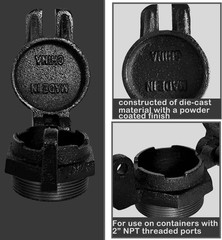 2 Inch Flip Top Vented Locking Fill Cap,Diesel Fuel Tank Cap Use for Diesel Tran