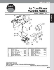 Red Dot AC Evaporator Unit 12v Wall Mount R-6840-0P