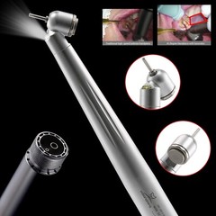 Dental 45° Angle Degree LED Light push button head optic fiber handpiece 2H USA