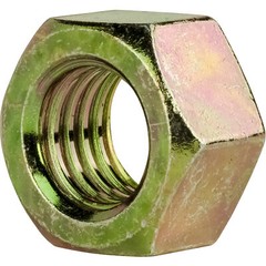 Grade 8 Finished Hex Nuts Yellow Chromate Steel All Sizes Available In Listing