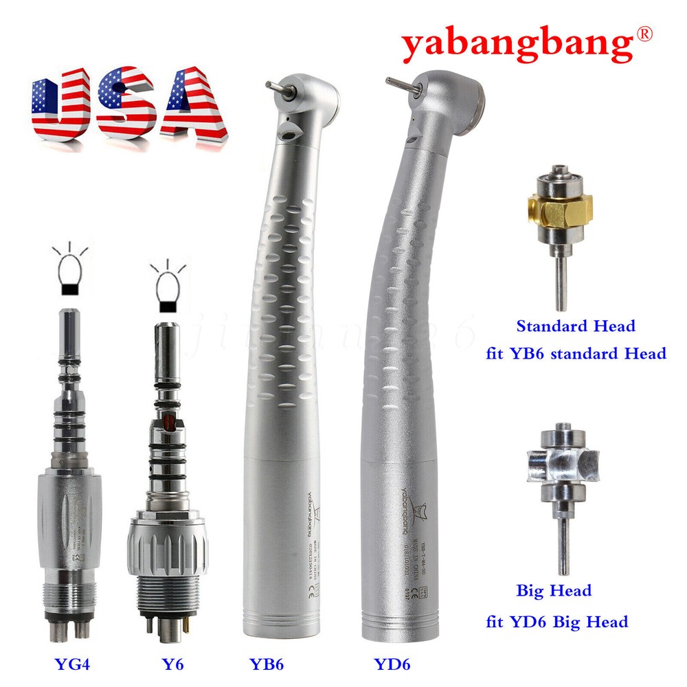 KaVo Type Dental Fiber Optic Handpiece High Speed LED Quick Coupler 4H/6H Swivel