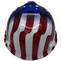 MSA Freedom Series Cap Style Hard Hat Ratchet Suspension – Stars and Stripes