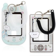 Cartoon Photo Holder set 2Pcs Photocard Keychain Bag Charm mixed