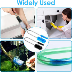 2 Pcs Flexible Drain Pipe Cleaning Brush 36 Extra Long Double Ended Nylon Bris