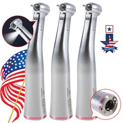 1-5 Dental 1:5 Fiber Optic Contra Angle Increase Internal 4 Spray LED Handpiece