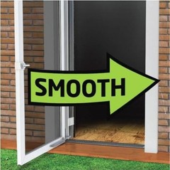 White Door Closer with Hold Open Feature – Easy Installation