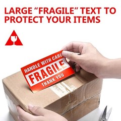 1 Roll 500 2×3 Fragile Stickers Fragile Label Sticker Handle With Care Mailing