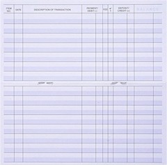 24 PCS Check Registers for Personal Checkbook, Easy to Read Checkbook Register