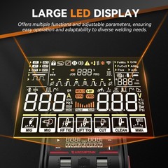 ARCCAPTAIN MIG205MP MIG Welder 9 IN 1 iControl APP Control 120/240V Dual Voltage