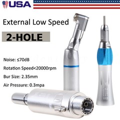Dental LED E-Type 2*Pana Max LED High Speed+Low Speed Handpiece EX203C Kits 2H