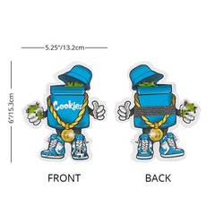 3.5g Cartoon Shapes Mylar Bags Zip Seal Bags Resealable Candy Baggies 100 pcs
