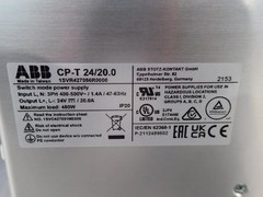 ABB SWITCH MODE POWER SUPPLY CP-T 24/20.0