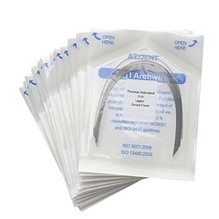AZDENT Dental Orthodontic Heat Thermal Activated NITI Arch Wires Ovoid/Nature