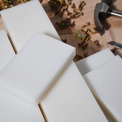 HDPE Block White PE Polyethylene Rectangular Solid Plastic Tapping Block High…
