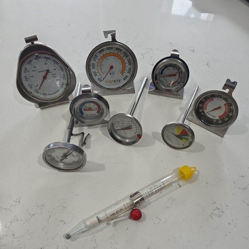 LOT OF 9 RESTAURANT THERMOMETERS – LISTED AS UNTESTED