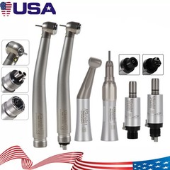 NSK Style Dental Pana Max LED High Low Speed Handpiece Air Turbine kit 2/4 Hole