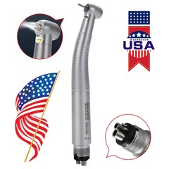Dental LED E-generator High Speed Handpiece 4Holes 4-Port Spray SANDENT FG1.60mm