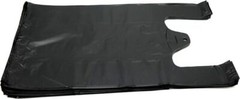 Bags ExtraLarge 20″ x 10″ x 36″.87 Mil BLACK Heavy-Duty T-Shirt Plastic Shopping