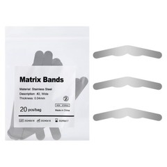 Dental Sectional Matrix System Contoured Metal Matrices Refill Matrix Bands