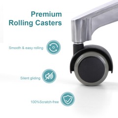 US Adjustable Stool Doctor Chair Hydraulic Rolling for Dental Massage Salon Spa