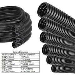 1/2″,3/4″ ,1″ Polyethylene Flexible Split Loom Tubing Harness Wrap Cable Lot