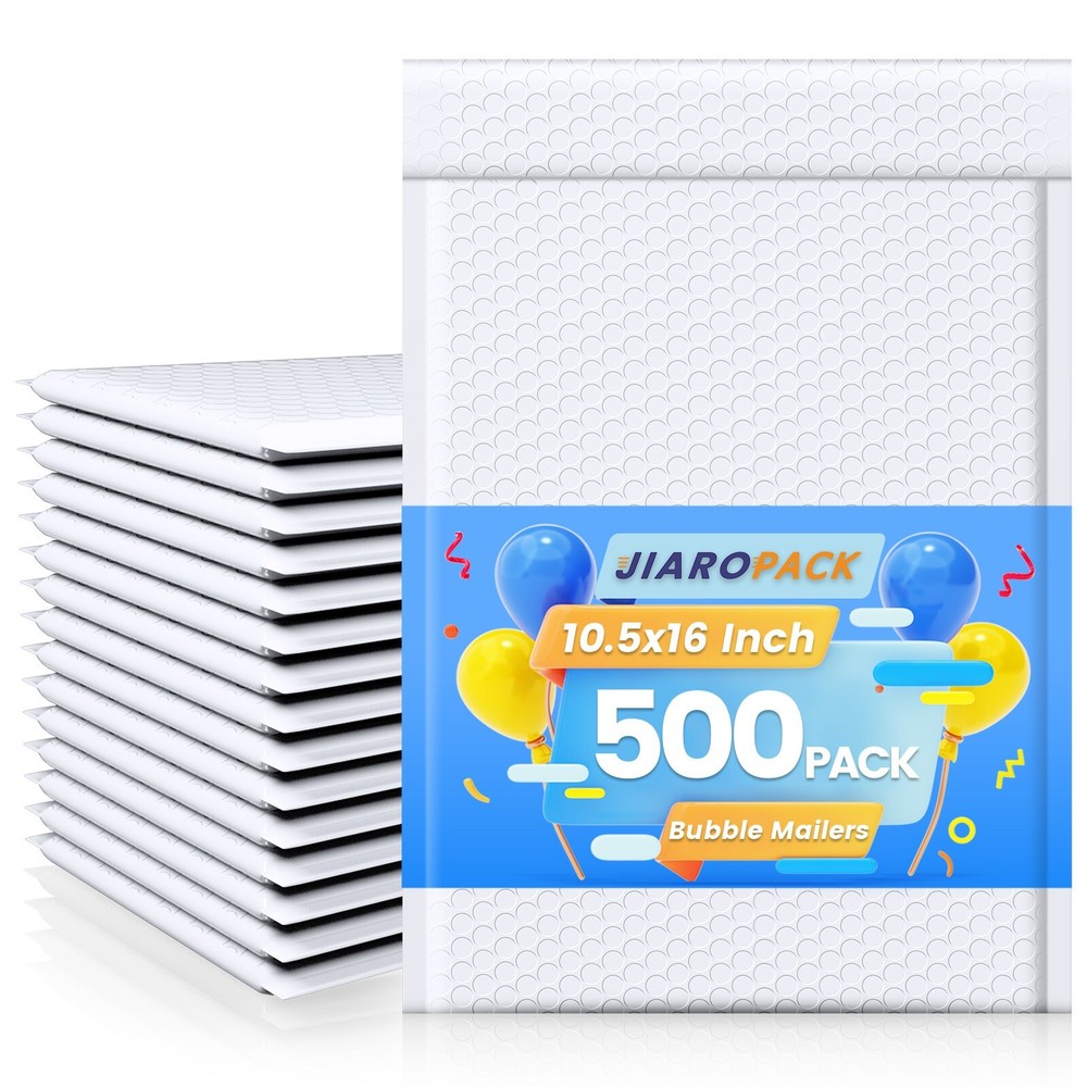 Bubble Mailers10.5×16 500pack Large Padded Envelopes 10.5×15 Mailing Bags White