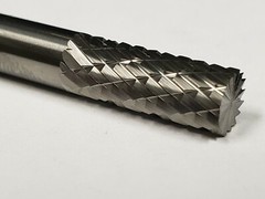 SB1D Cylindrical End Tungsten Carbide Burr Bur Cutting Tool Die Grinder Bit 1/4″