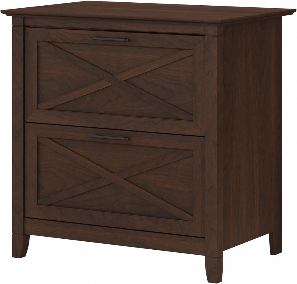 Key West 2 Drawer Lateral File Cabinet in Bing Cherry, Document Storage for Home