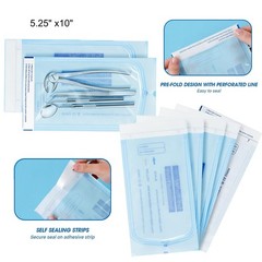Sterilization Pouches- 5.25 ” x 10 ” Dental Medical Self Seal Pouch Bag 1000pcs