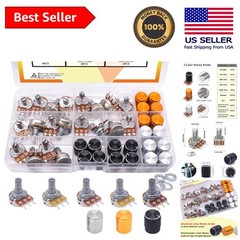 Professional 80PCS Potentiometer Set – 5 Types, Ideal for DIY Audio Applications
