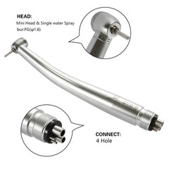 Dental High Speed Handpiece Small Mini Head Turbine 4 Hole Fit NSK