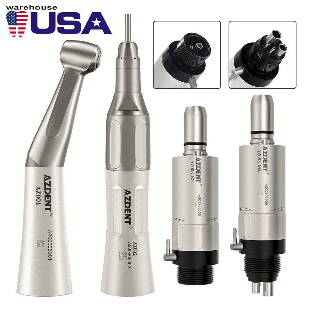 Dental Low Slow Speed Handpiece Contra Angle Straight Air Motor E-type 2/4 Holes