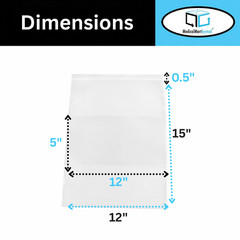 4000 Zip Seal Bags 12 x 15 White Block 2 Mil Poly 12″ x 15″ Writable Resealable