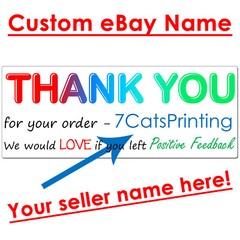 for eBay Thank You Stickers for Sellers Custom Store Name Printed – 30 Sheet