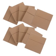 10Pcs Kraft Paper Cardboard Boxes for Shipping Albums Drawings and Documents
