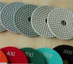 6″ Diamond Polishing Pad 6 PC Granite Concrete Marble Grit 30 50 100 200 400 800