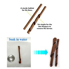 Mason Bee House Nesting Paper Cardboard Tubes Refill Inserts Beekeepers 120PK