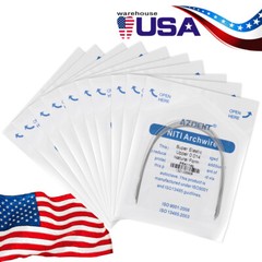 AZDENT Dental Orthodontic Super Elastic Niti Round Arch Wire Nature Form 012-020