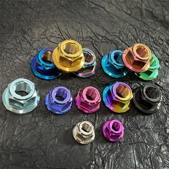 Titanium Nut M5 M6 M8 M10 M12 Flange Metal Lock Nut for Bike Motorcycle Car