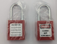 TWO-PACK 2X Lockout Tagout Safety Locks Padlock,2 Keys Per Lock (2 Locks 4 Keys)