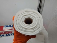 Husky 8′ x 100′ Plastic Sheeting Poly-America 408C Clear 4-Mil Low Density