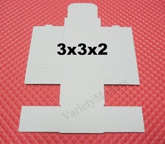 5 White Corrugated Boxes 3”x 3”x 2” Small Gift /Shipping /Storage Boxes 3x3x2