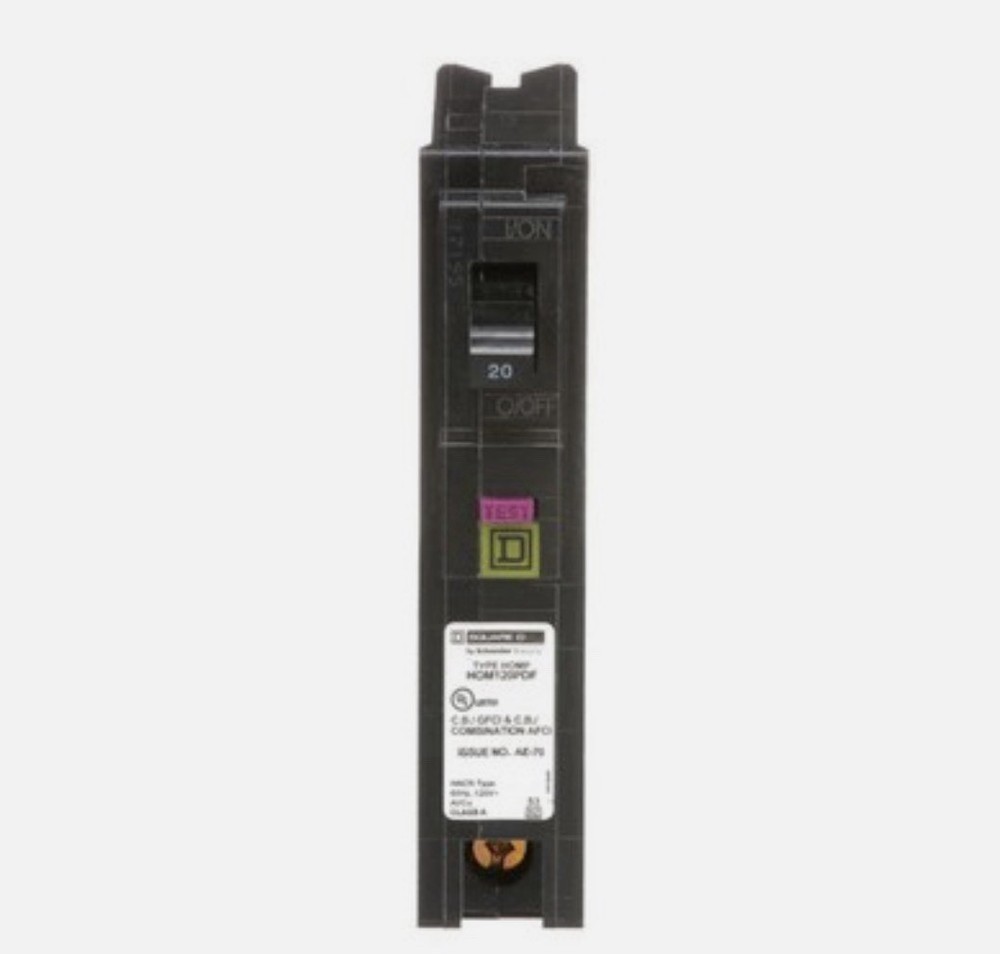 Square D HOM120PDF 120V 20A Single-Pole Circuit Breaker 10 Count