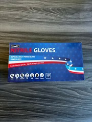 Blue Nitrile Disposable Exam Gloves 3 Mil,Latex and Powder-Free,10 boxes of 100